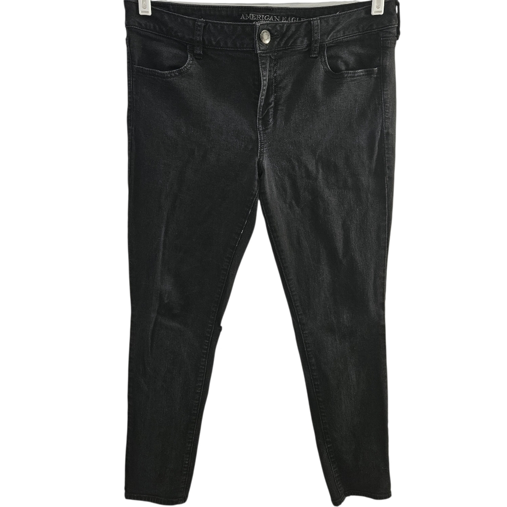 American Eagle Outtfitters Jegging Super Stretch Women Black Jeans